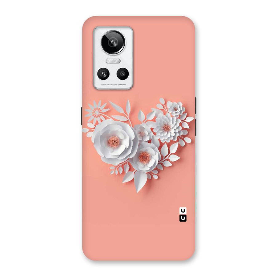White Paper Flower Back Case for Realme GT Neo 3