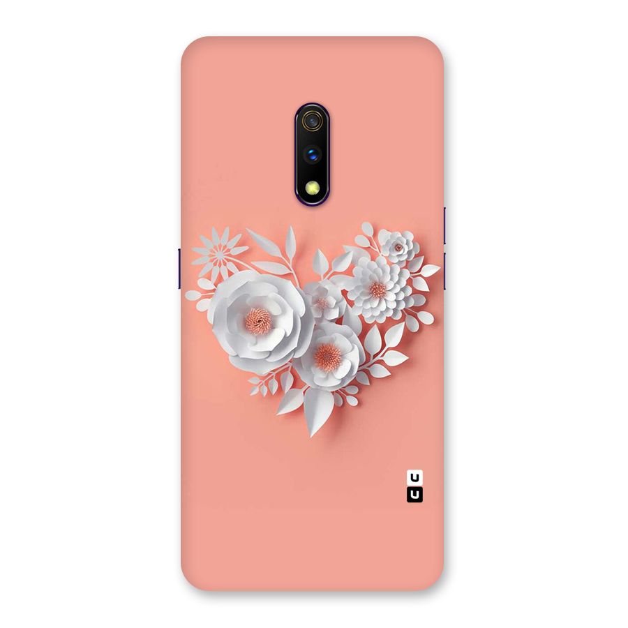 White Paper Flower Back Case for Realme X