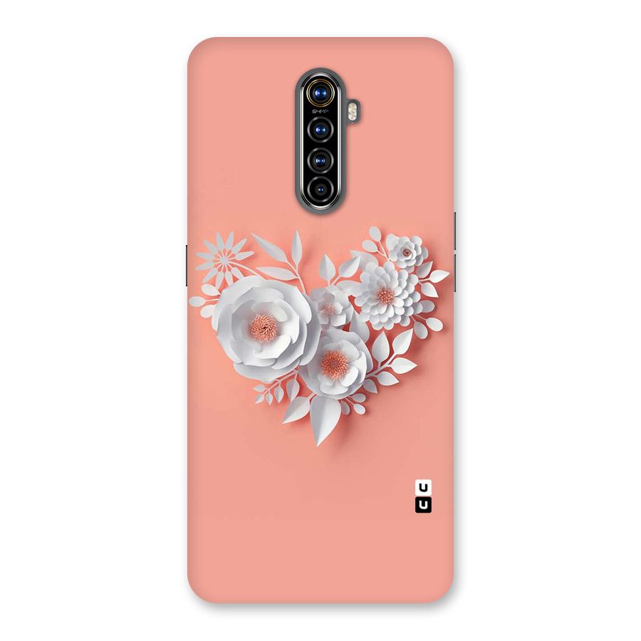 White Paper Flower Back Case for Realme X2 Pro
