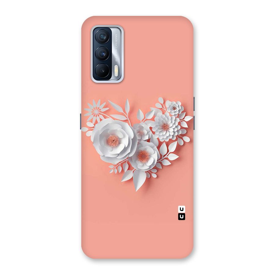 White Paper Flower Back Case for Realme X7