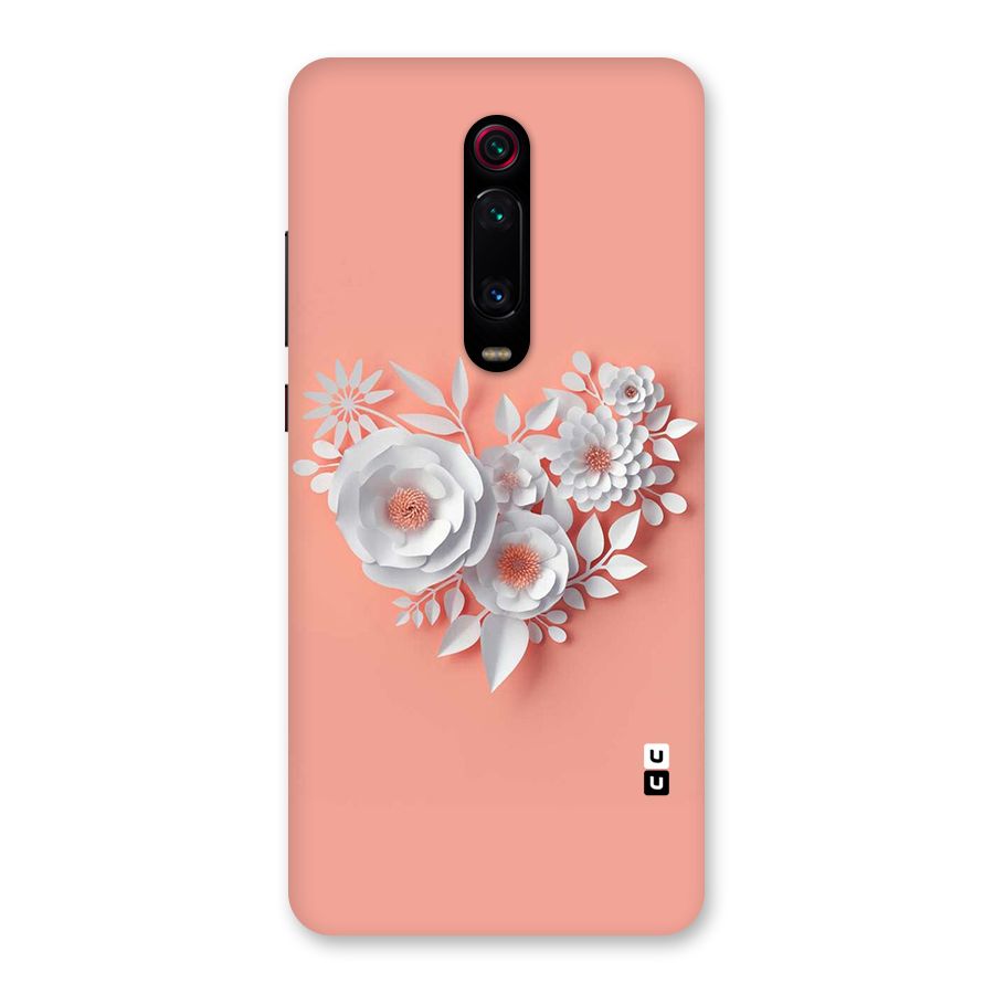 White Paper Flower Back Case for Redmi K20