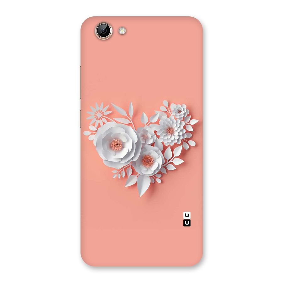 White Paper Flower Back Case for Vivo Y71i