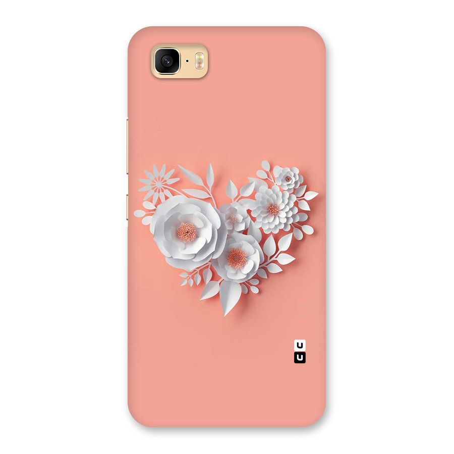 White Paper Flower Back Case for Zenfone 3s Max