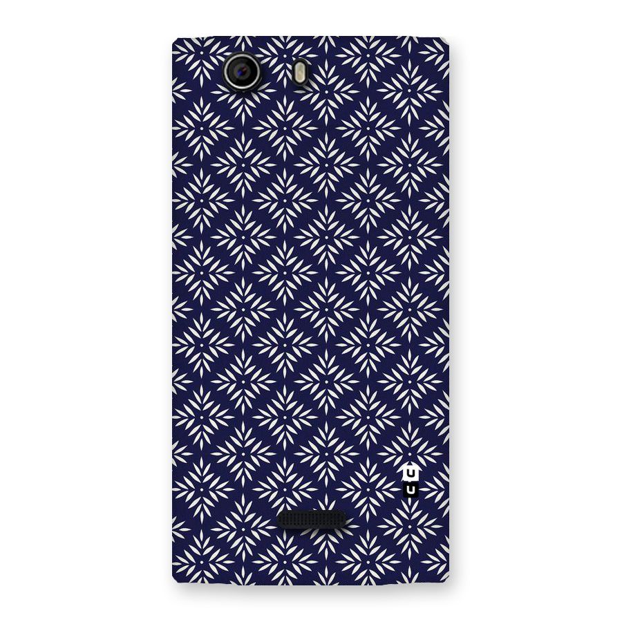 White Petals Pattern Back Case for Canvas Nitro 2 E311