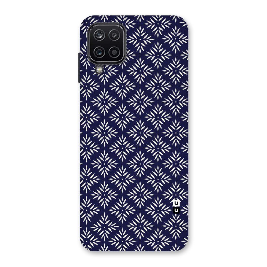 White Petals Pattern Back Case for Galaxy A12