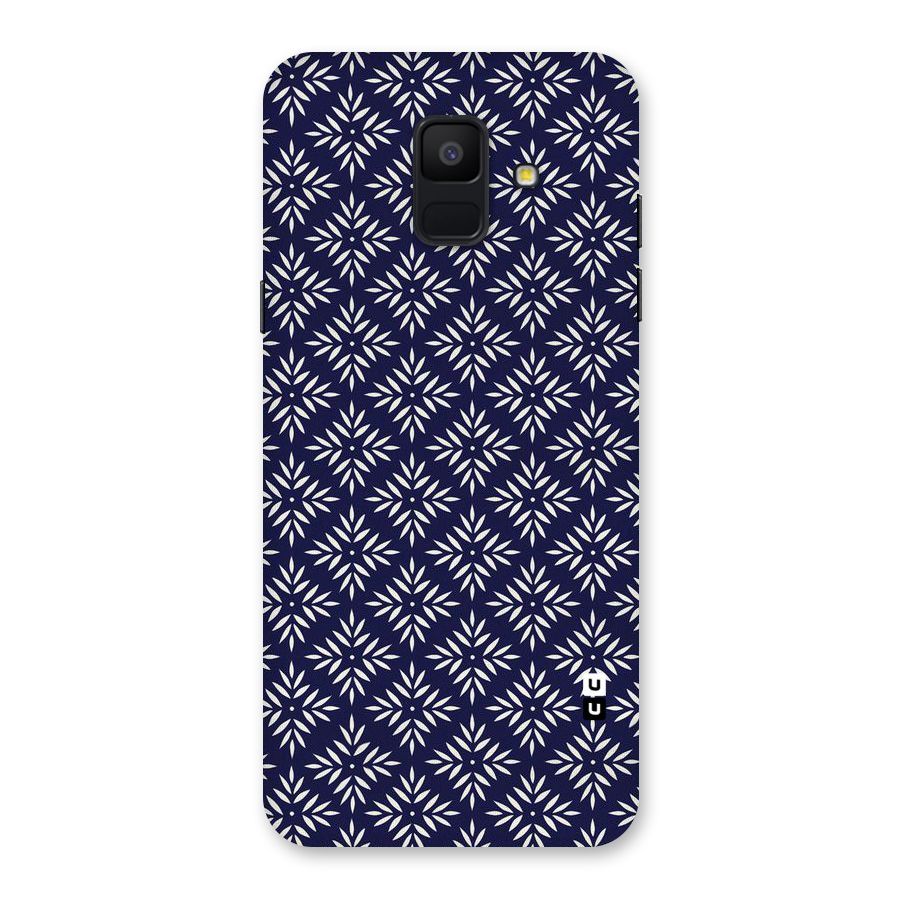 White Petals Pattern Back Case for Galaxy A6 (2018)