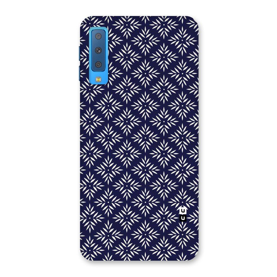White Petals Pattern Back Case for Galaxy A7 (2018)