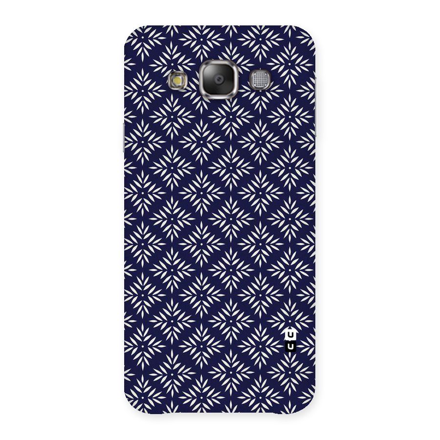 White Petals Pattern Back Case for Galaxy E7