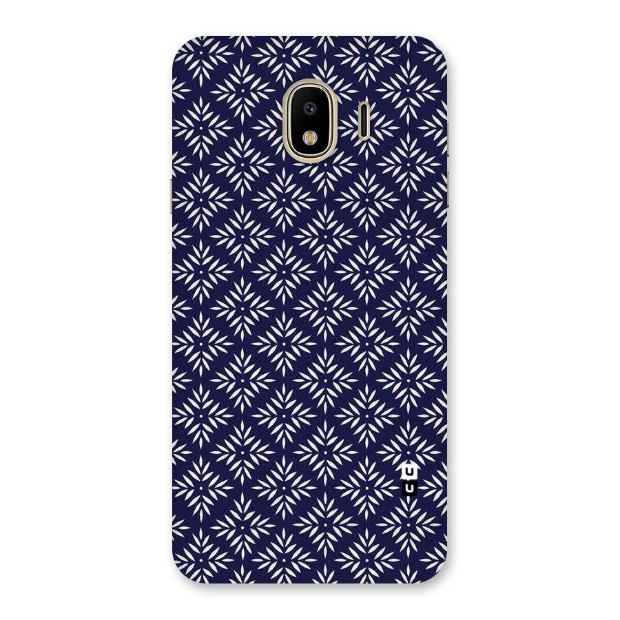 White Petals Pattern Back Case for Galaxy J4