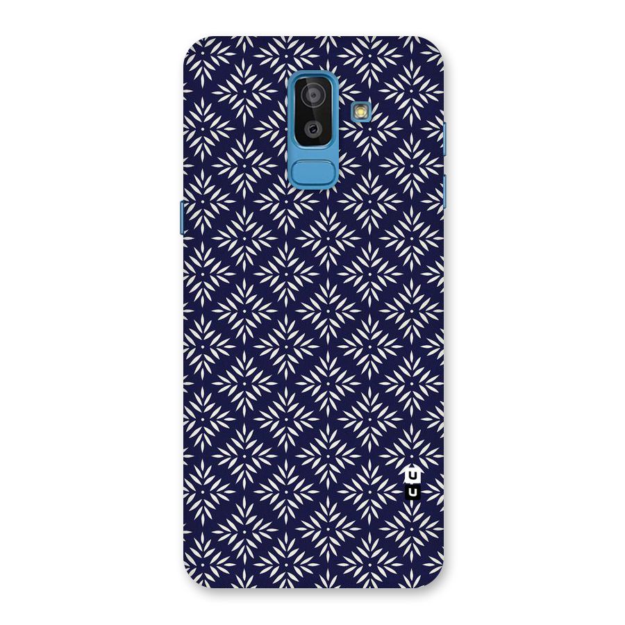 White Petals Pattern Back Case for Galaxy J8