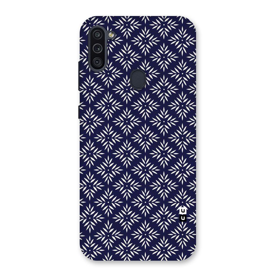 White Petals Pattern Back Case for Galaxy M11