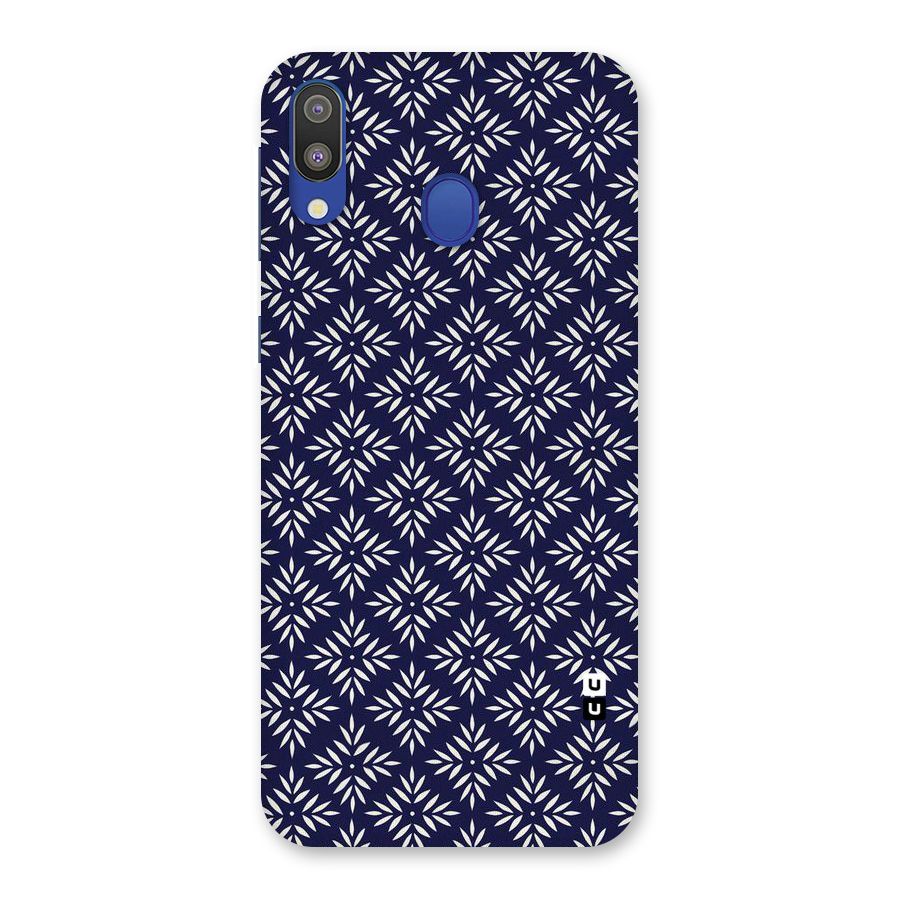 White Petals Pattern Back Case for Galaxy M20