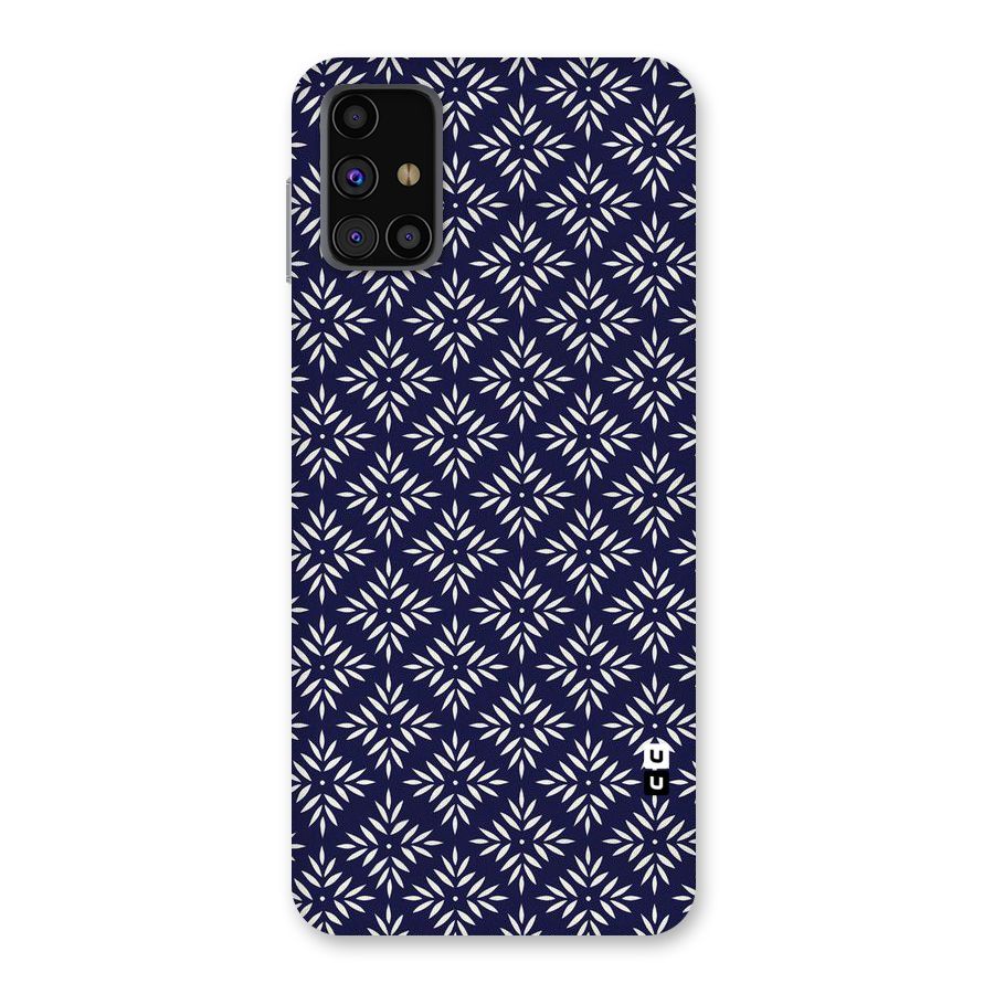 White Petals Pattern Back Case for Galaxy M31s