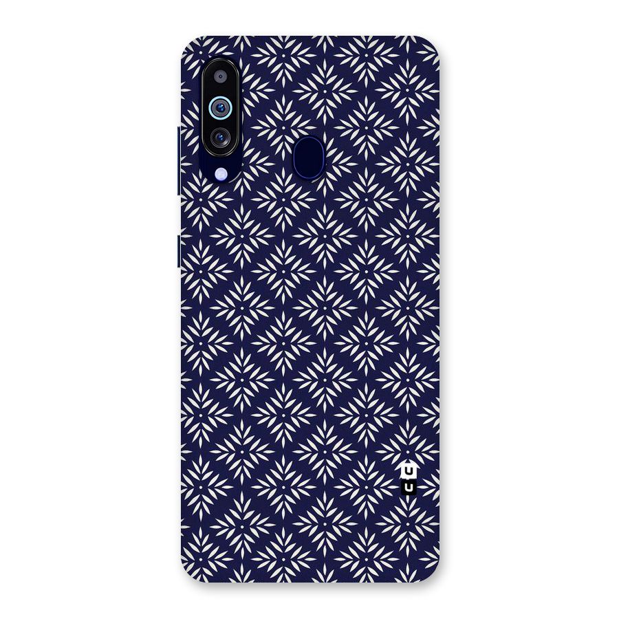 White Petals Pattern Back Case for Galaxy M40