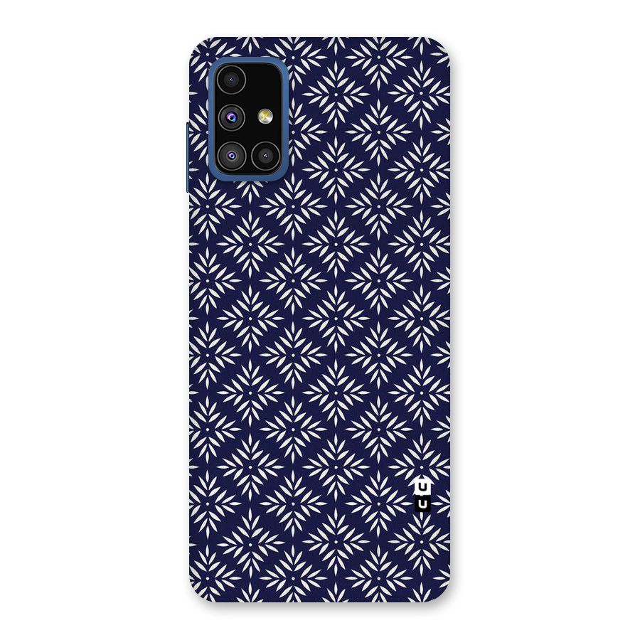 White Petals Pattern Back Case for Galaxy M51