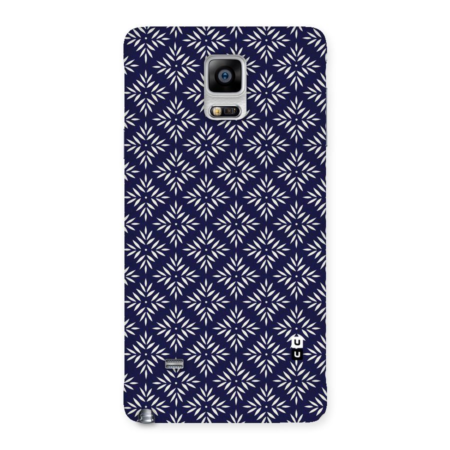 White Petals Pattern Back Case for Galaxy Note 4