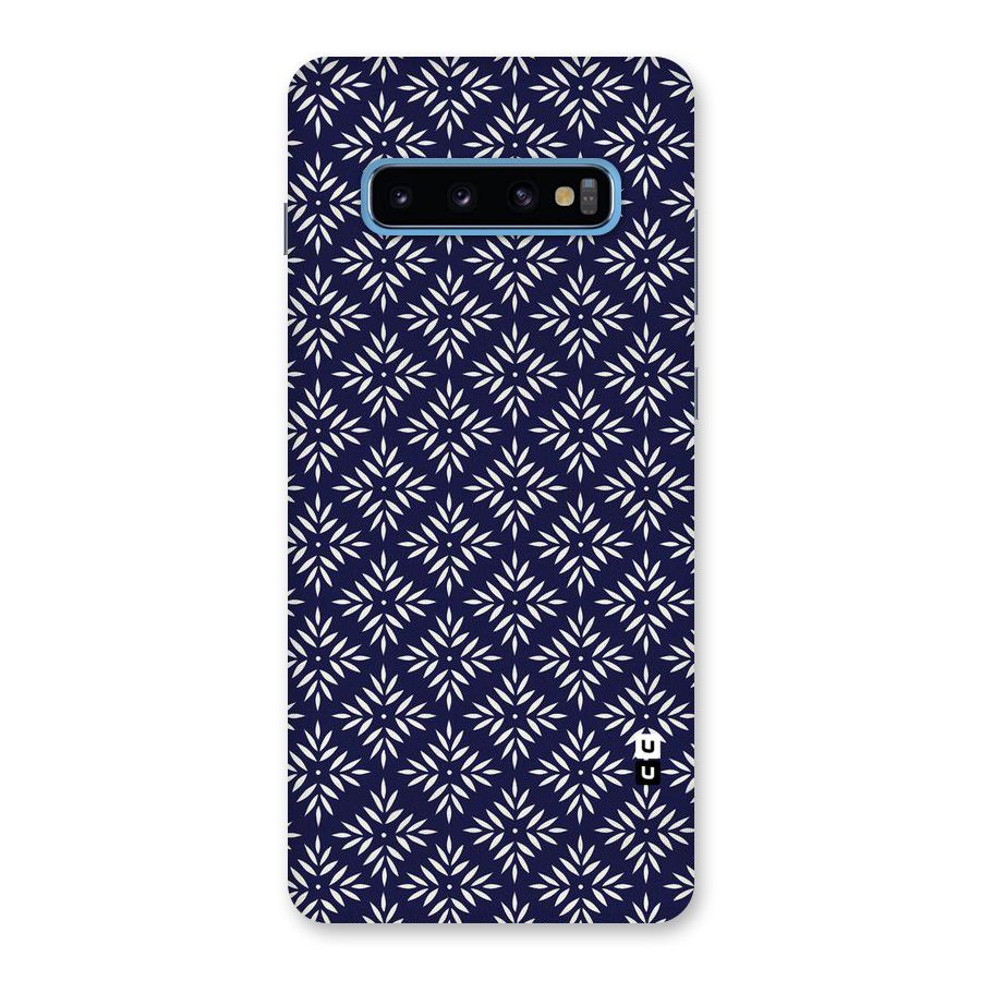 White Petals Pattern Back Case for Galaxy S10 Plus