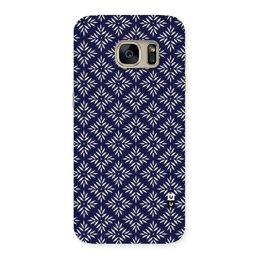 White Petals Pattern Back Case for Galaxy S7