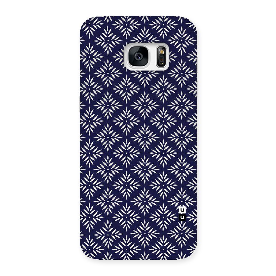 White Petals Pattern Back Case for Galaxy S7 Edge