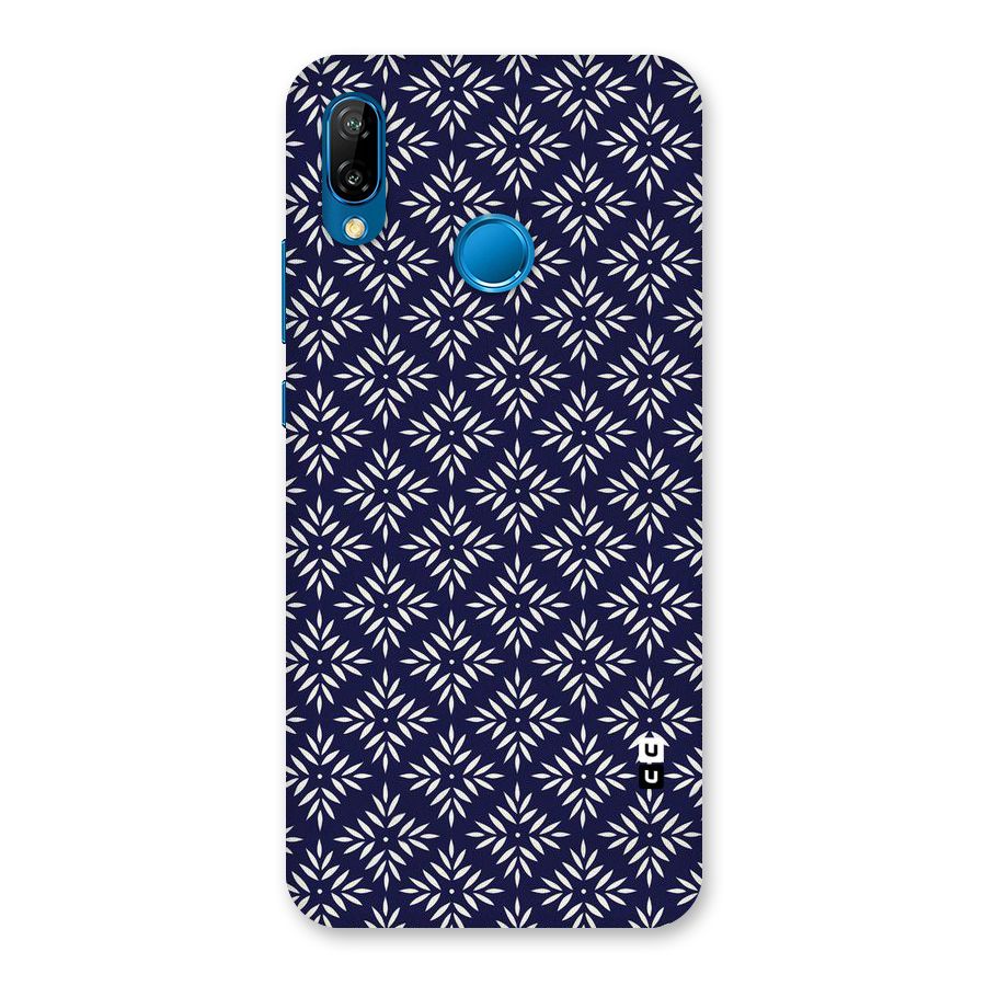 White Petals Pattern Back Case for Huawei P20 Lite