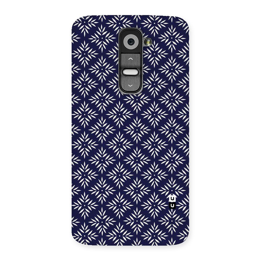 White Petals Pattern Back Case for LG G2