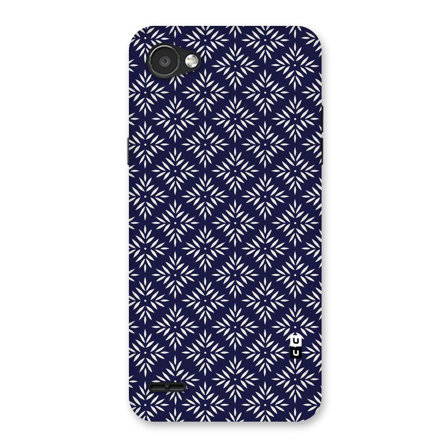 White Petals Pattern Back Case for LG Q6