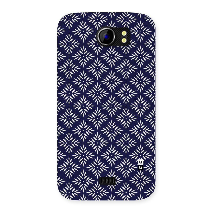 White Petals Pattern Back Case for Micromax Canvas 2 A110