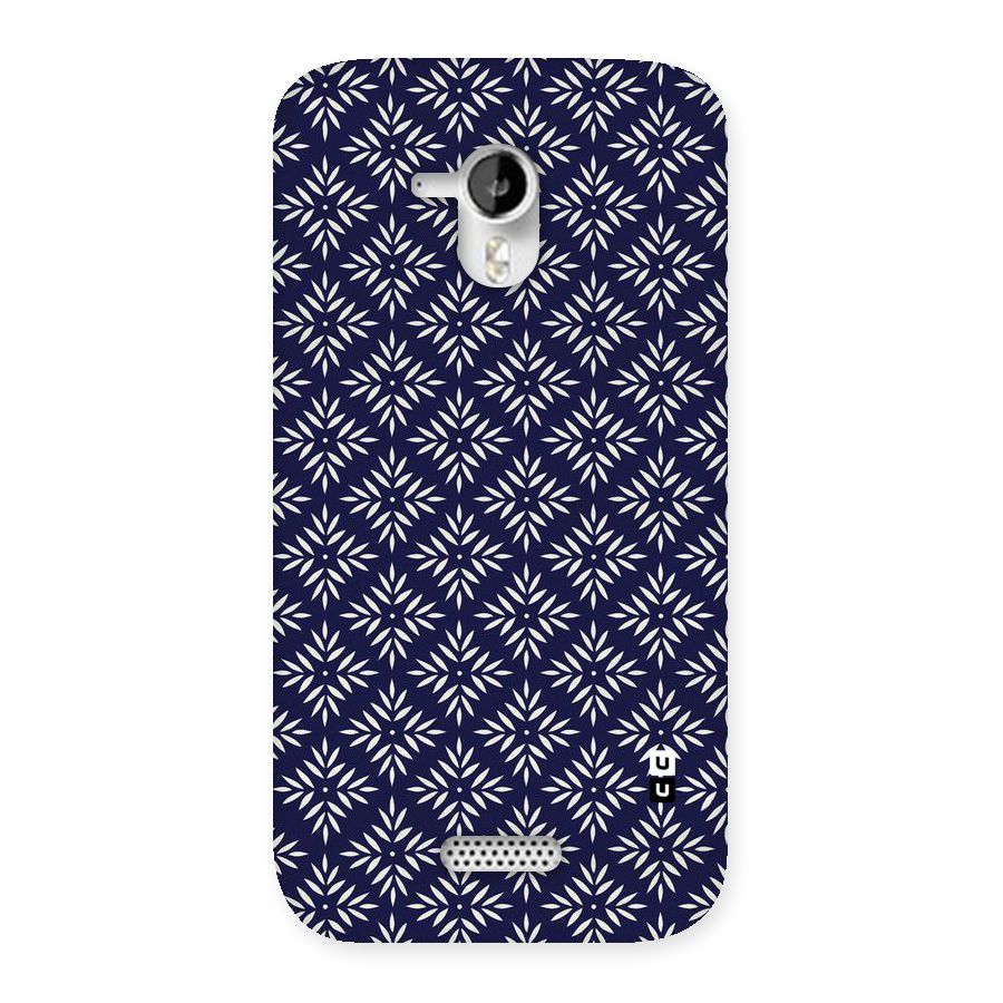 White Petals Pattern Back Case for Micromax Canvas HD A116