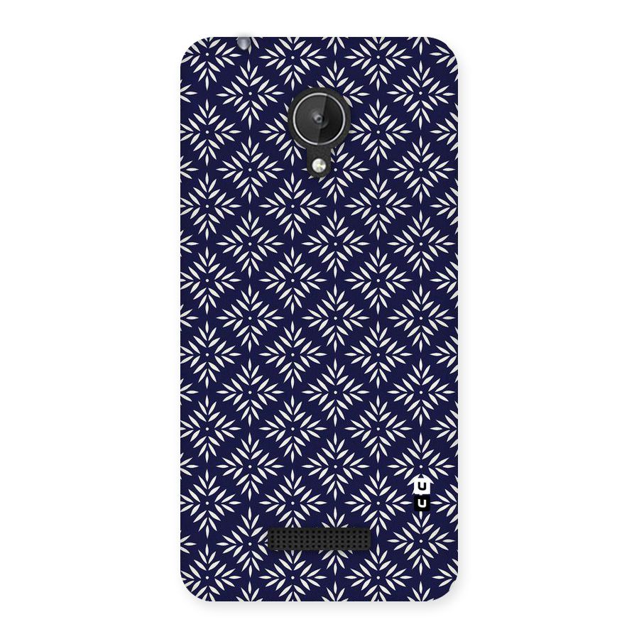 White Petals Pattern Back Case for Micromax Canvas Spark Q380