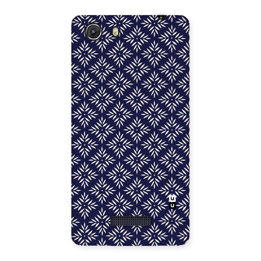 White Petals Pattern Back Case for Micromax Unite 3