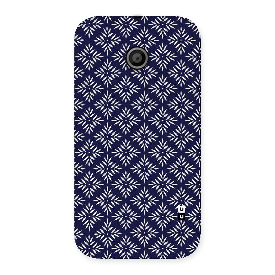 White Petals Pattern Back Case for Moto E