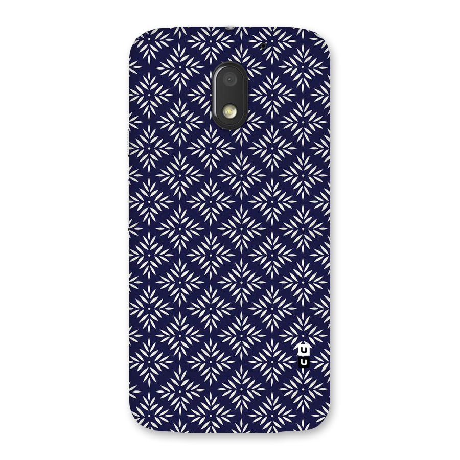 White Petals Pattern Back Case for Moto E3 Power