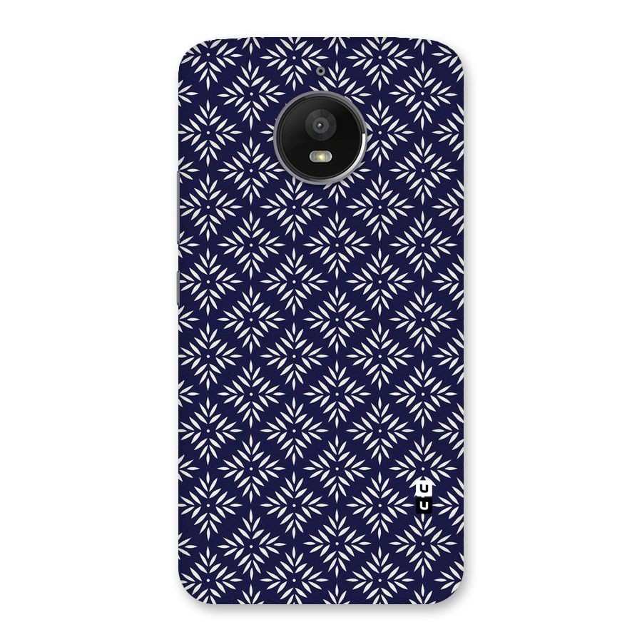 White Petals Pattern Back Case for Moto E4 Plus