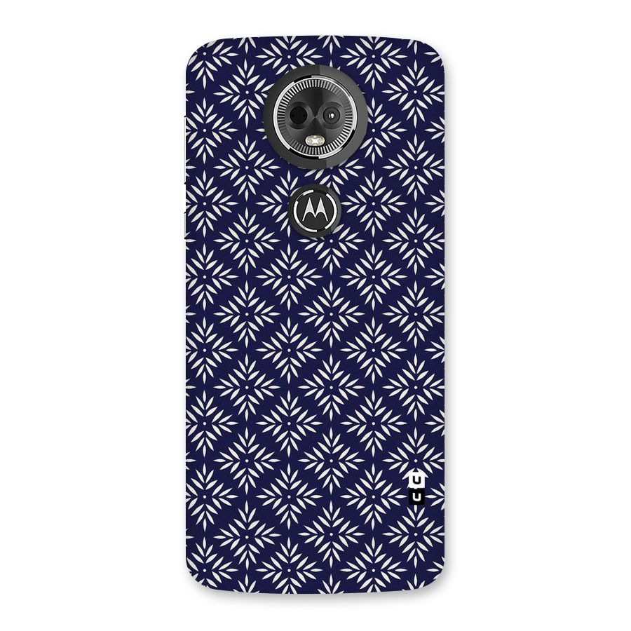 White Petals Pattern Back Case for Moto E5 Plus