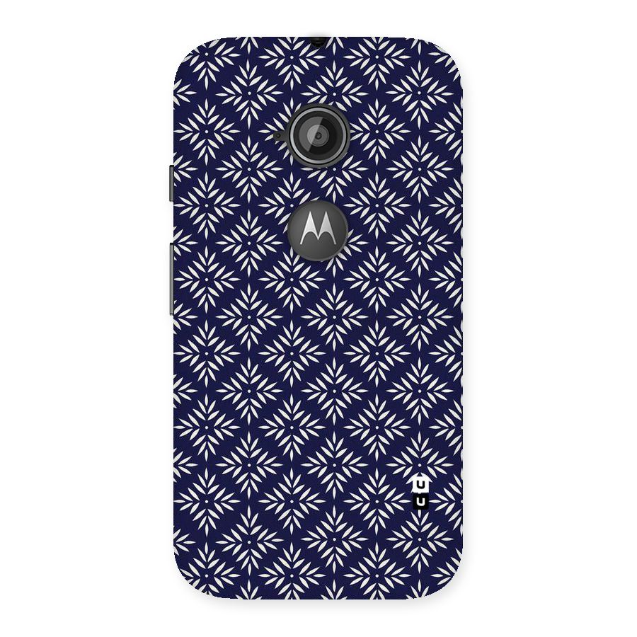 White Petals Pattern Back Case for Moto E 2nd Gen