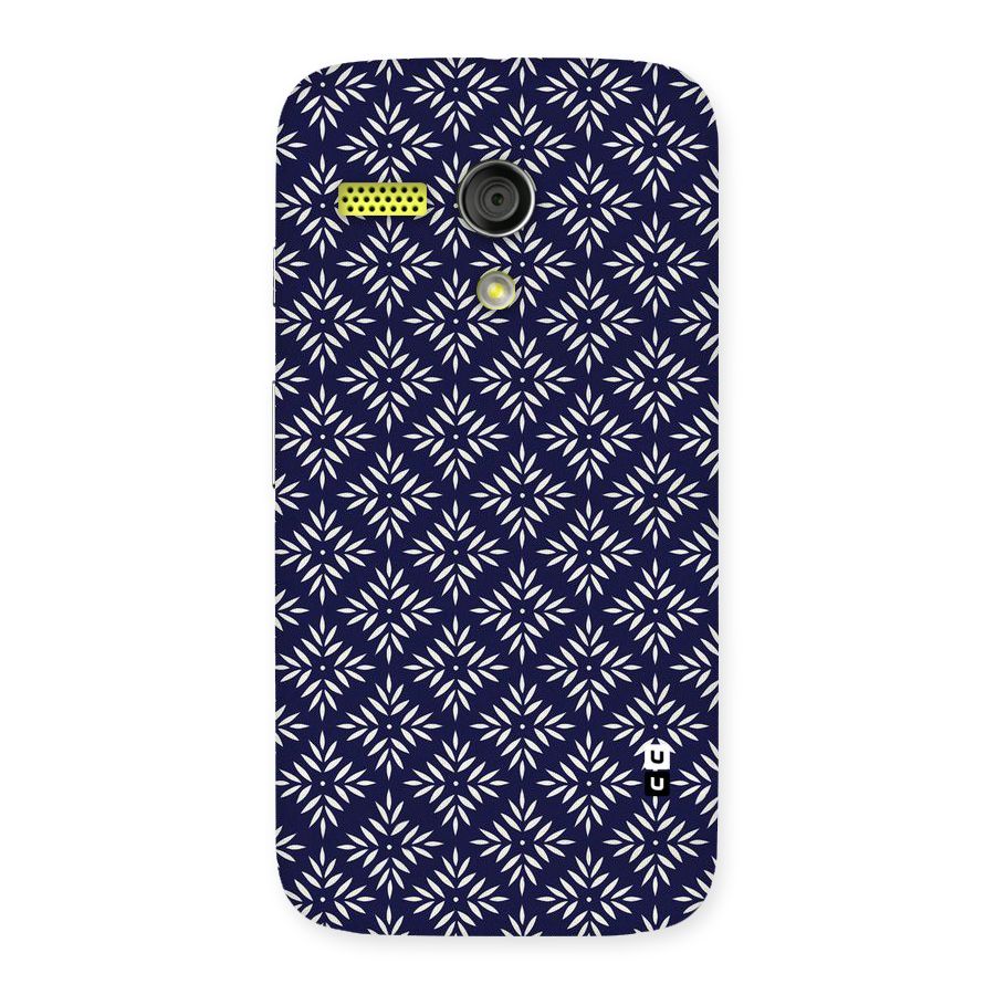 White Petals Pattern Back Case for Moto G