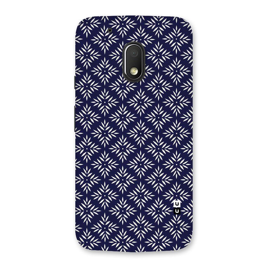 White Petals Pattern Back Case for Moto G4 Play