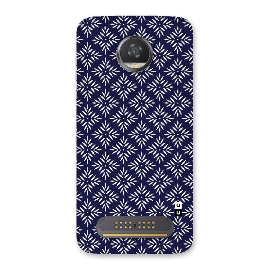White Petals Pattern Back Case for Moto Z2 Play