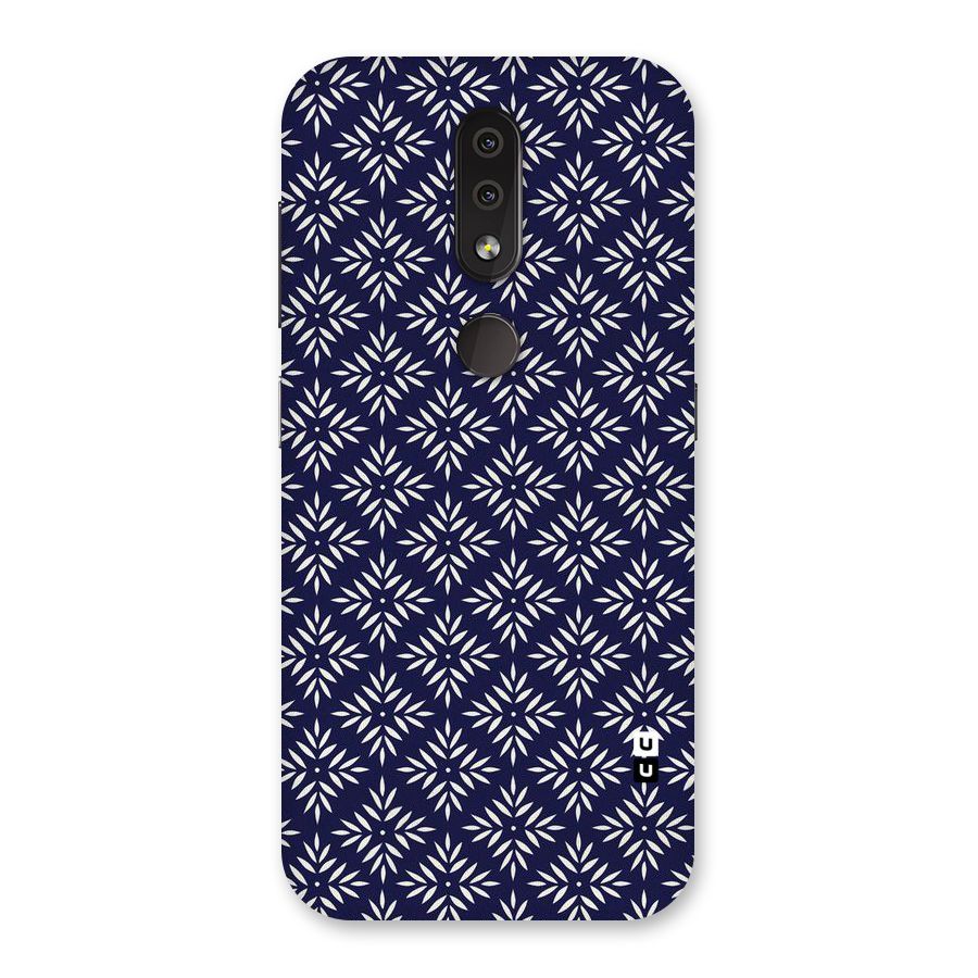 White Petals Pattern Back Case for Nokia 4.2