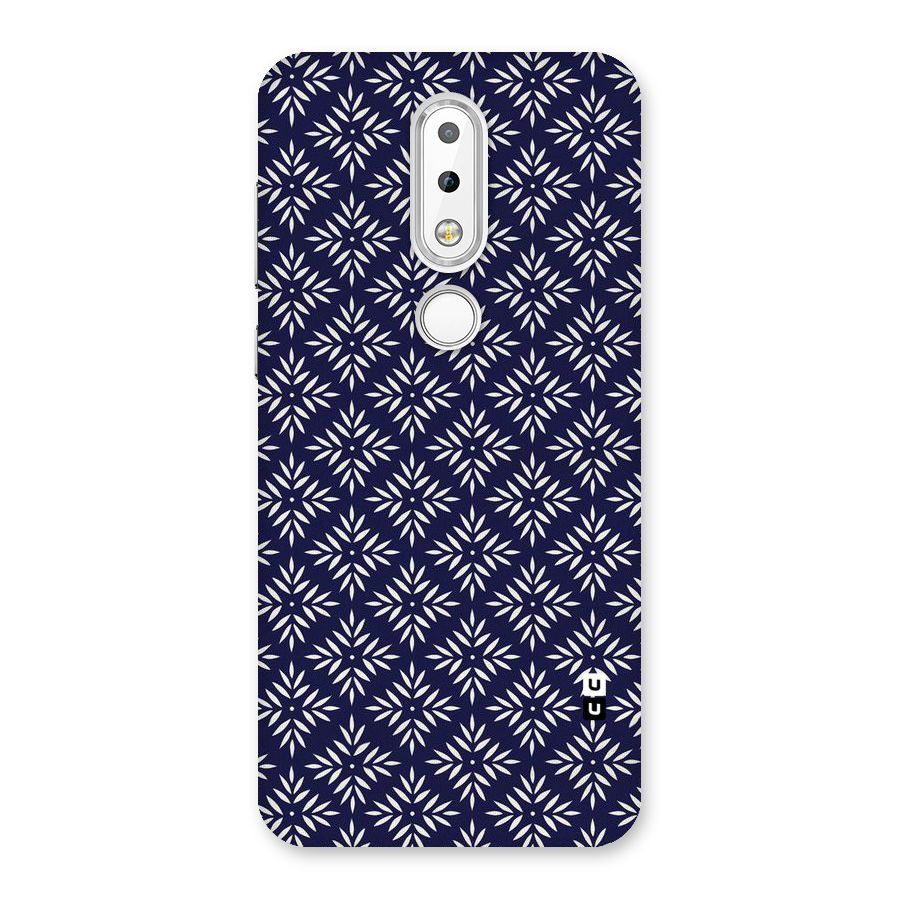 White Petals Pattern Back Case for Nokia 6.1 Plus