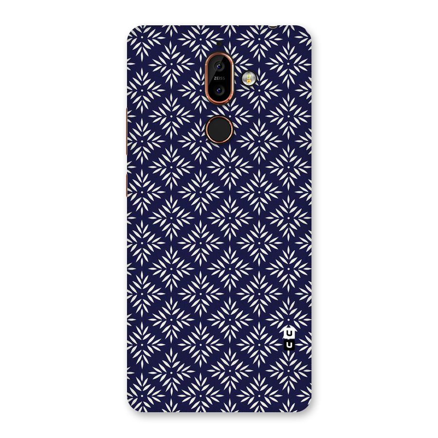 White Petals Pattern Back Case for Nokia 7 Plus