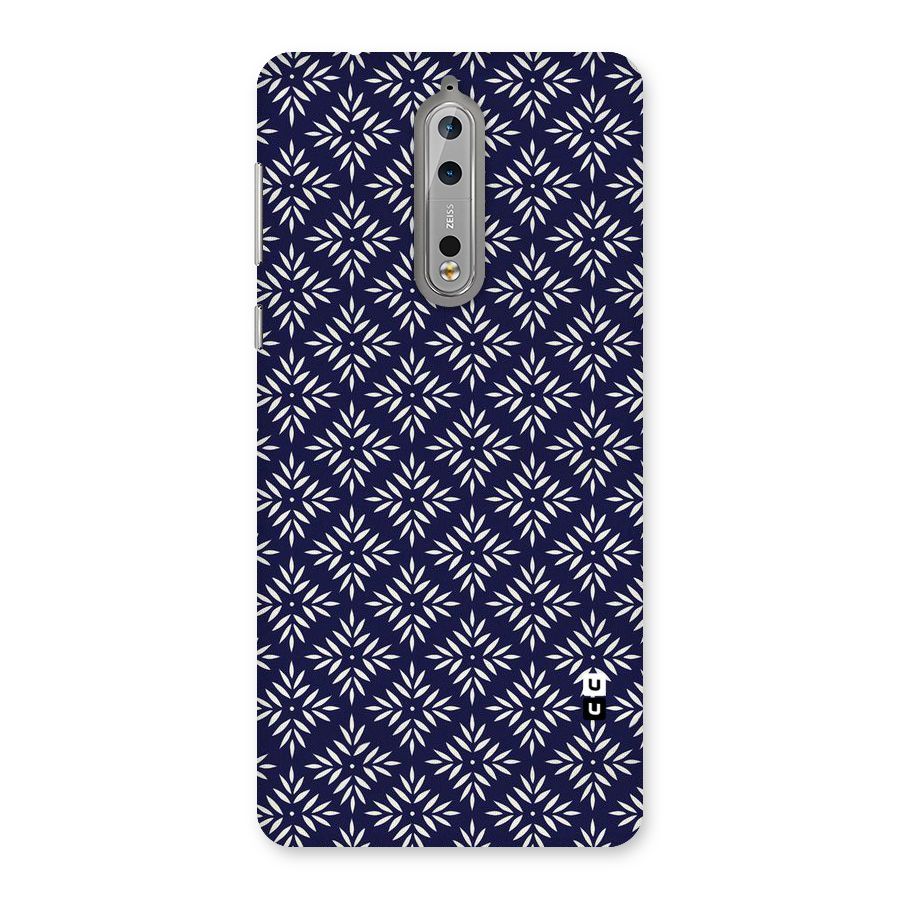 White Petals Pattern Back Case for Nokia 8