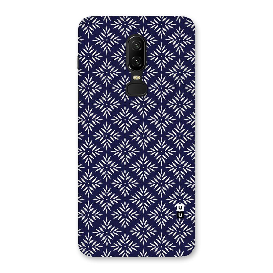 White Petals Pattern Back Case for OnePlus 6