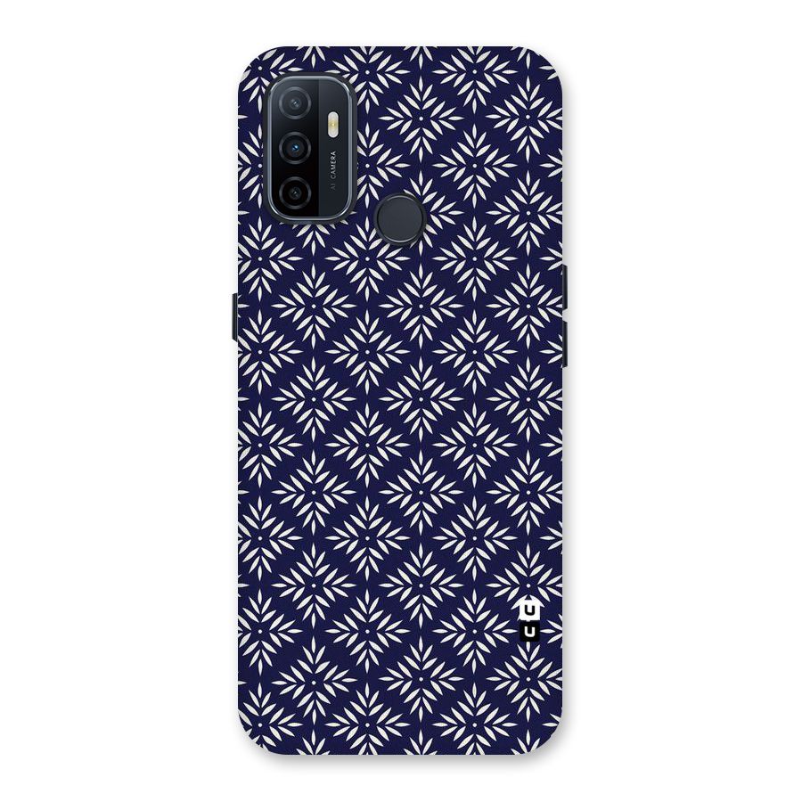 White Petals Pattern Back Case for Oppo A32