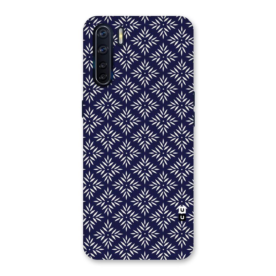 White Petals Pattern Back Case for Oppo F15