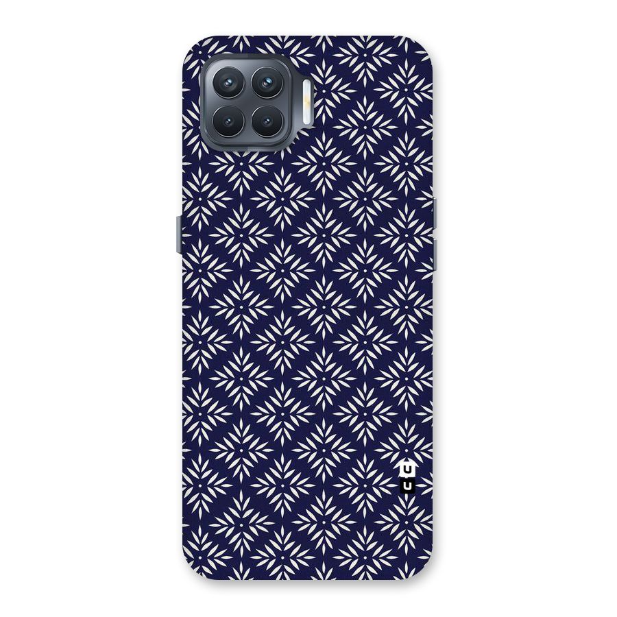 White Petals Pattern Back Case for Oppo F17 Pro
