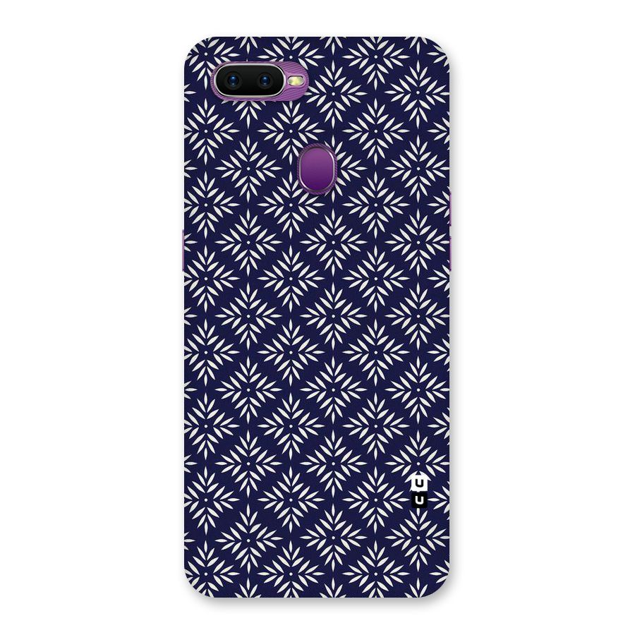 White Petals Pattern Back Case for Oppo F9