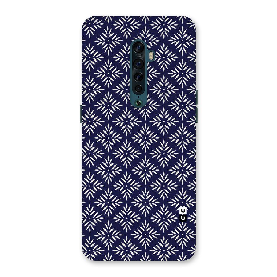 White Petals Pattern Back Case for Oppo Reno2