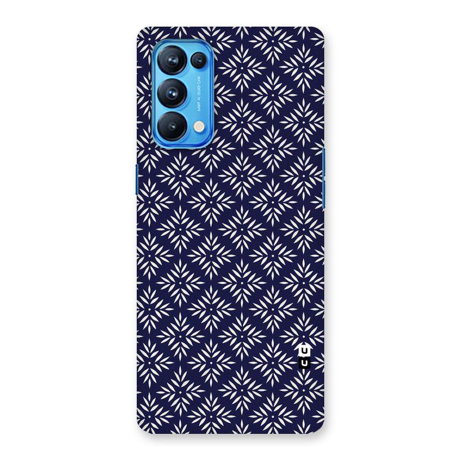 White Petals Pattern Back Case for Oppo Reno5 Pro 5G
