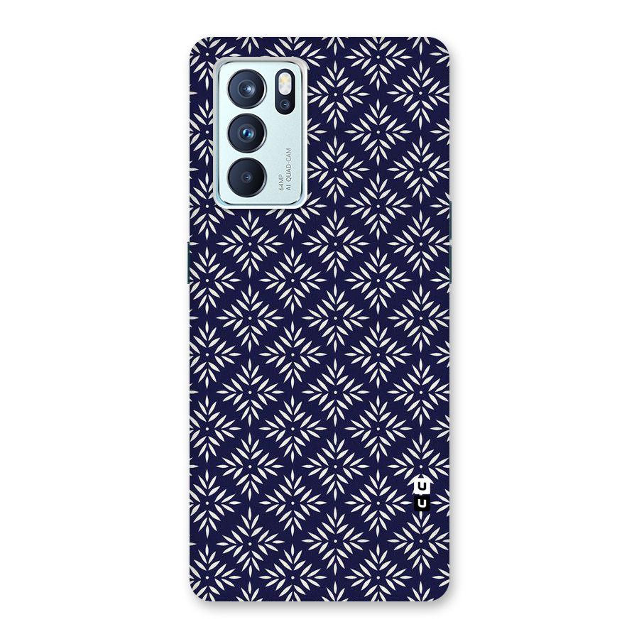 White Petals Pattern Back Case for Oppo Reno6 Pro 5G